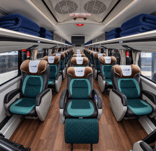 Interior premium del autobús El Cisne