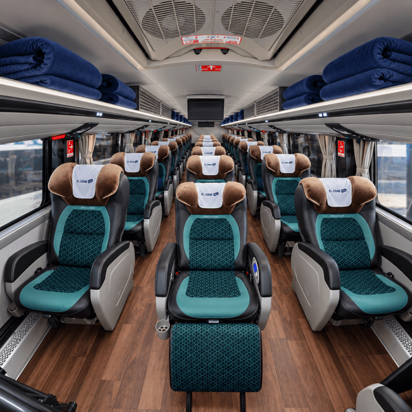 Interior premium del autobús El Cisne