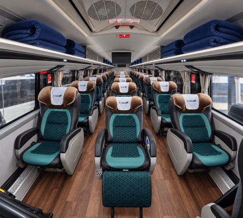 Interior premium del autobús El Cisne (1)